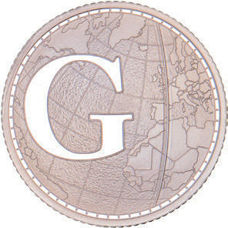 G - Greenwich Mean Time. 2018 10 Pence Silver Proof In Acrylic Block