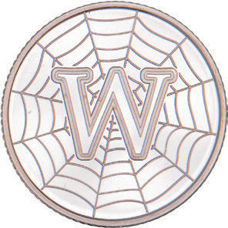 W - World Wide Web. 2018 10 Pence Silver Proof In Acrylic Block