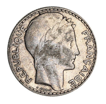French 10 & 20 Franc Pair, Very Fine_b_obv