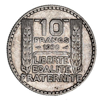 French 10 & 20 Franc Pair, Very Fine_b_rev