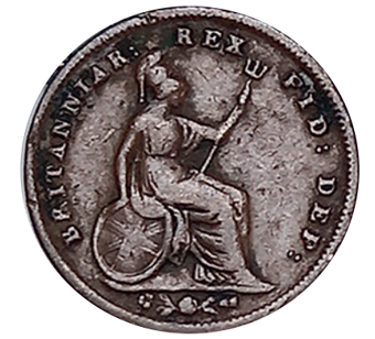 William IV Third Farthing 1835 Fine_rev