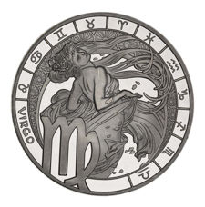 Cameroun, 100 Francs 2020, Virgo Zodiac Silvered Proof