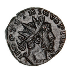 Tetricus I Bronze Antoninianus Extremely Fine