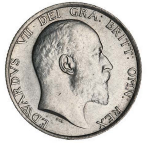 Edward VII, Shilling 1910, Choice Uncirculated_obv