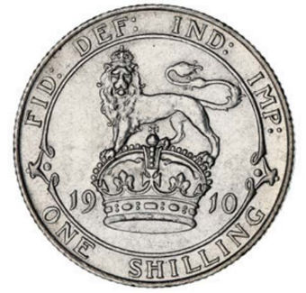 Edward VII, Shilling 1910, Choice Uncirculated_rev