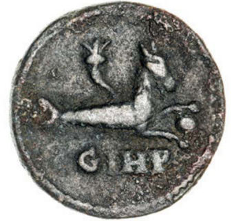 Parion Bronze Coin of Caracalla with Capricorn Reverse. About Very Fine_rev