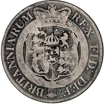 George III Roman Head Halfcrown Fine_rev
