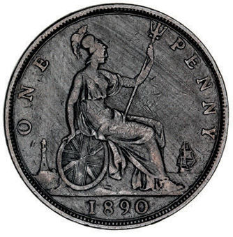 Victorian Bun Head Pennies from 1890-1892_rev
