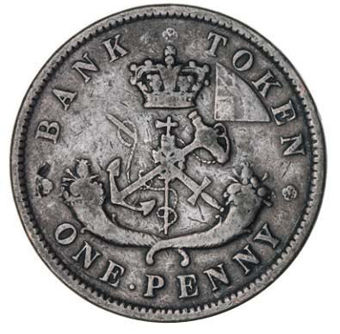 Old Canadian penny tokens_obv