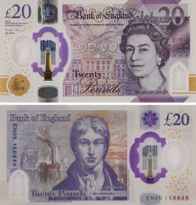 Sarah John £20 2020 Polymer Elizabeth II  B416 Unc