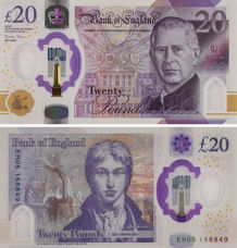 Sarah John £20 Polymer King Charles III B421  EH Prefix Unc