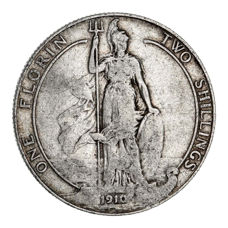 Edward VII Florin 1910 Fine_rev