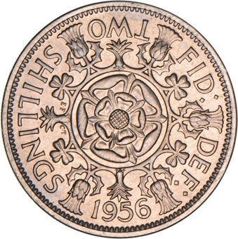 1956 Florin Brilliant Uncirculated_rev