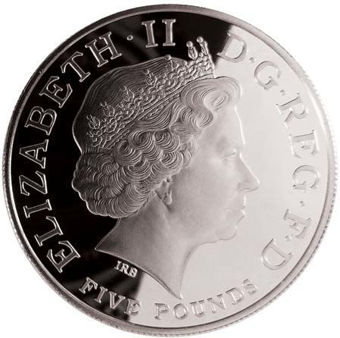 £5 Entente Cordial Silver Piedfort_obv
