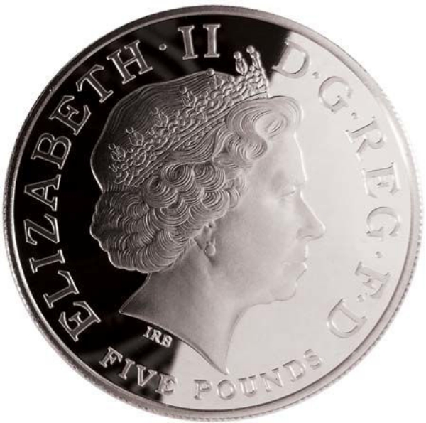 £5 Entente Cordial Silver Piedfort_obv