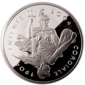 £5 Entente Cordial Silver Piedfort_rev