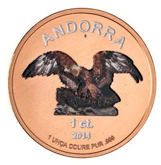 Unusual Copper Crown  of Andorra_obv