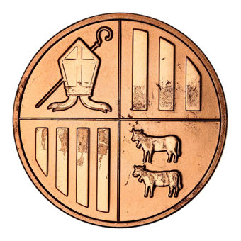 Unusual Copper Crown  of Andorra_rev