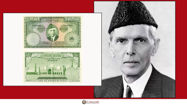 Picture of Pakistani Rupees Honouring Mohammed Ali Jinnah (founder of Pakistan)