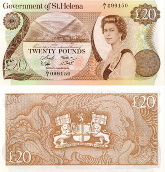 St Helena  £20 nd(1986) P10 Unc