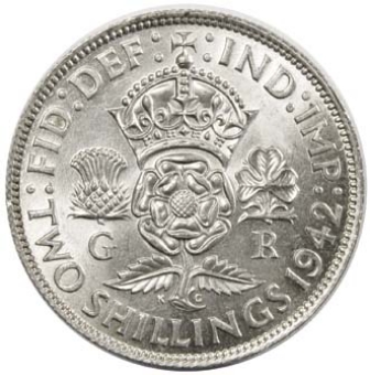 George VI 1942 Florin Uncirculated