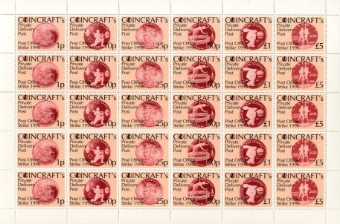 Coincraft Postal Strike Collection 10 Sheets & 4 Covers