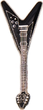 Somalia $1 2004 Black Gibson Flying V Guitar_obv