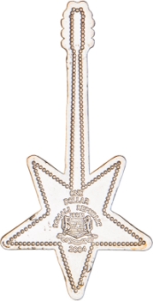 Somali Republic One Dollar Guitar Coins_Pink Guitar_rev