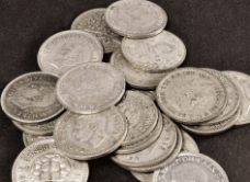 10 Silver Threepences for Christmas Pudding