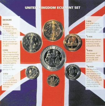 1992 Ecu Mint Set