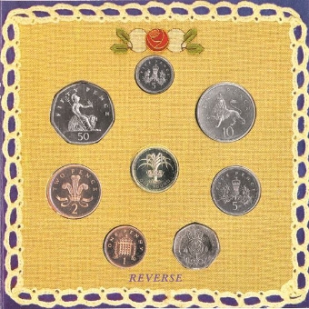 Picture of Elizabeth II, 1990 Royal Mint Brilliant Unc Mint Set