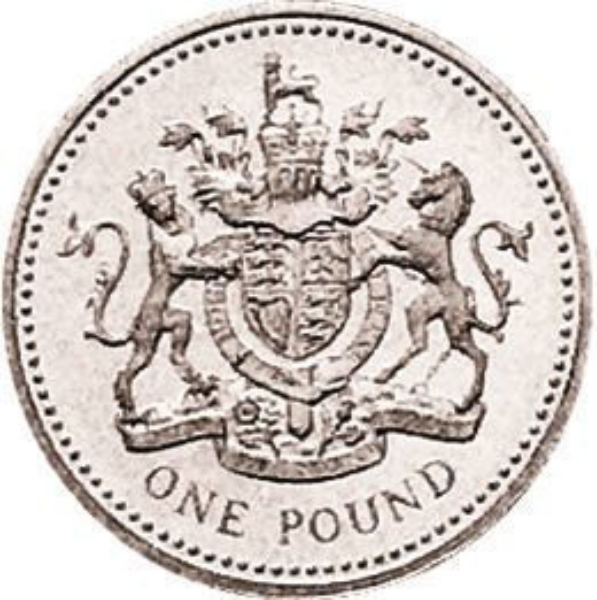 Elizabeth II, £1 (Royal Arms) 1993 Proof Sterling Silver_rev