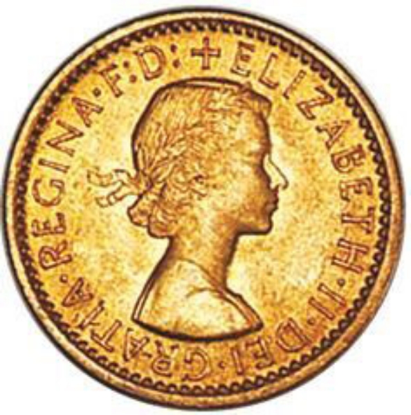 Picture of Elizabeth II, Farthing 1955 Brilliant Unc