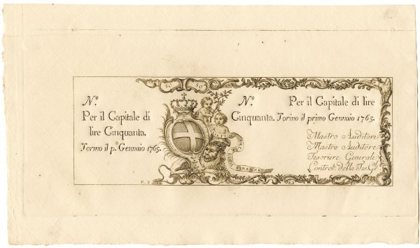 Italy, Torino, 50 Lire 1765 (PS112r)
