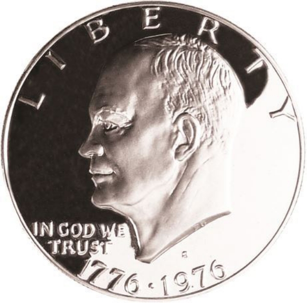 United States of America, 1976 Ike Dollar Bi-Centennial Proof_obv