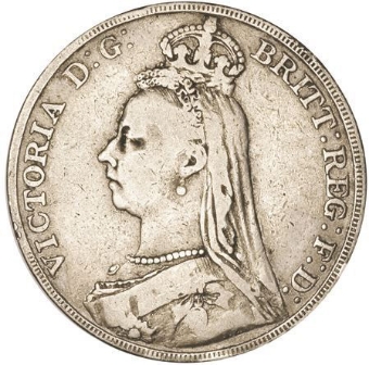 Victoria, Crown (Jubilee Head) 1889 Very Good/Fine_obv