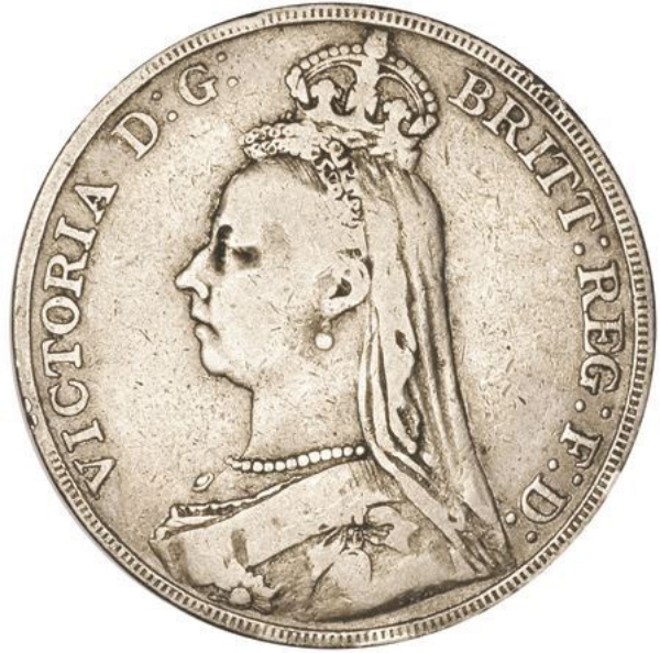 Victoria, Crown (Jubilee Head) 1889 Very Good/Fine_obv