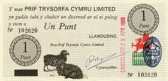 Wales, Black Sheep Bank, 1 Punt, Caernarvon Castle, UNC_obv