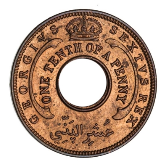 George VI, BWA 1/10 Penny 1952 Unc_rev