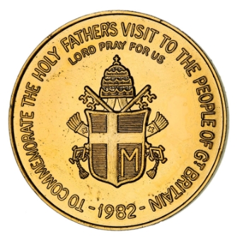 Pope John Paul II Visit to the UK Medal - NO CASE_rev