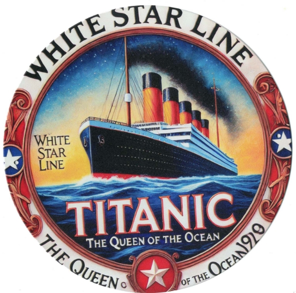 Titanic Full Colour Metal Sign of The Sailing