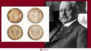 Picture of Coins Honouring President Hindenburg (led the Weimar Republic from 1925 until his death in 1934)