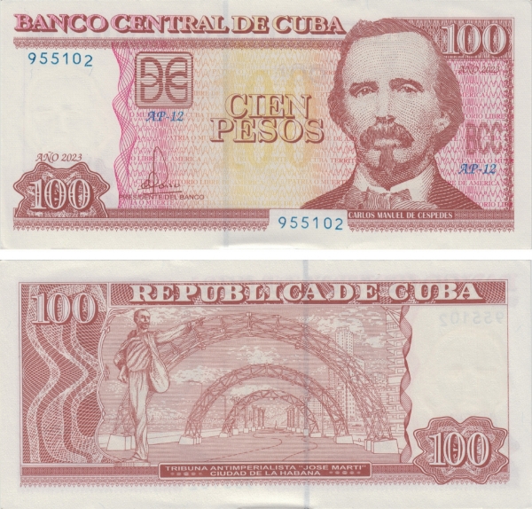 Cuba 100 Pesos 2023 P-New Unc