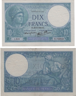 France 10 Francs 1941 P84  GEF/AU