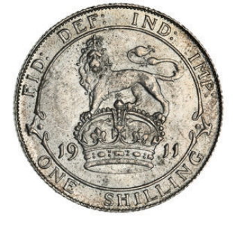 George V, Shilling 1911 Extremely Fine