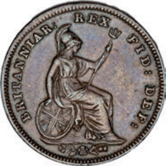 William IV, Third Farthing, 1835, Very Fine._rev