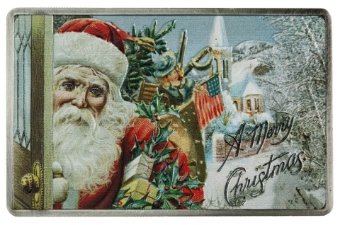 Cameroun 'Dear Santa' Christmas Postcard Plaque_obv