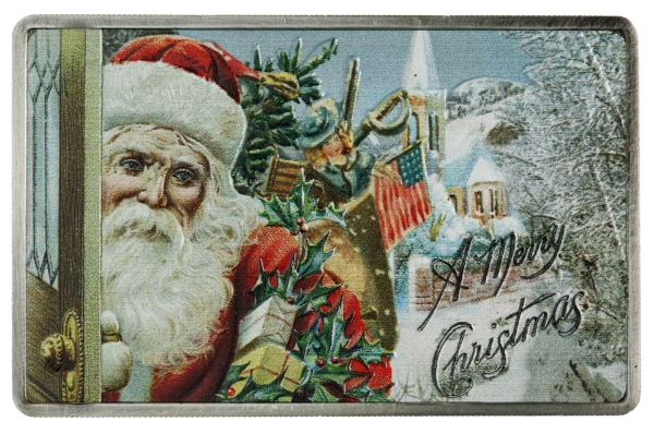 Cameroun 'Dear Santa' Christmas Postcard Plaque_obv