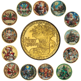 Set of 13 Christmas Medallions