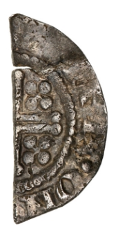 Henry II Cut Halfpenny VG